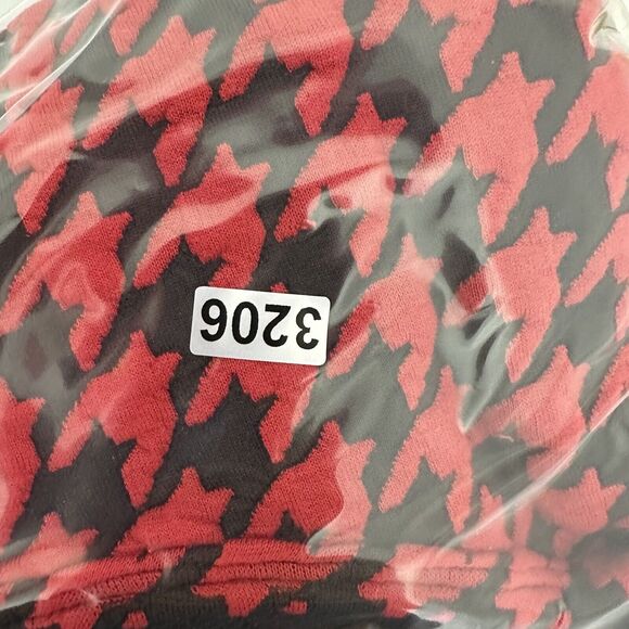 Ali Miles Top Shirt Womens Large Red Black Textured Tunic Artisan Abstract - Picture 12 of 12